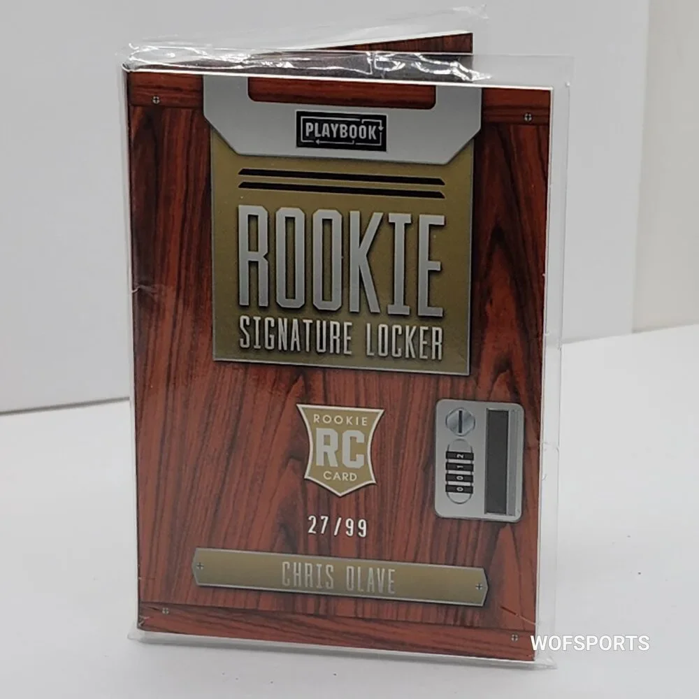 2022 Panini Playbook Rookie Signature Locker Chris Olave #RSL-CO New Orleans Sa
